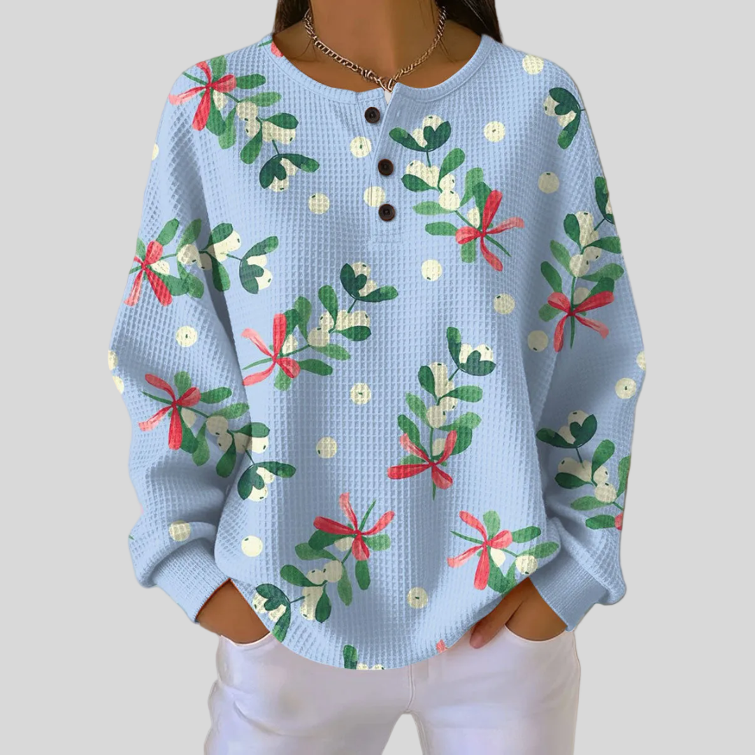 Edalynn | Festliches Sweatshirt mit Weihnachtsmotiv
