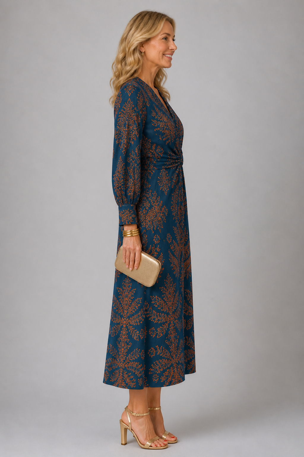 Elegantes Midnight-Bloom-Kleid
