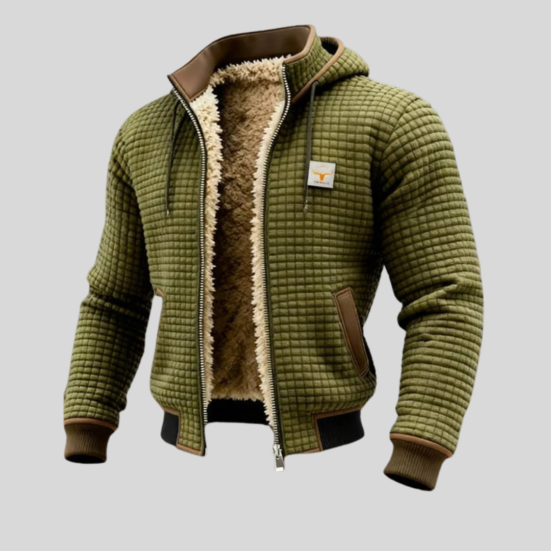 Alpenberg | Warme Strickjacke mit Kapuze