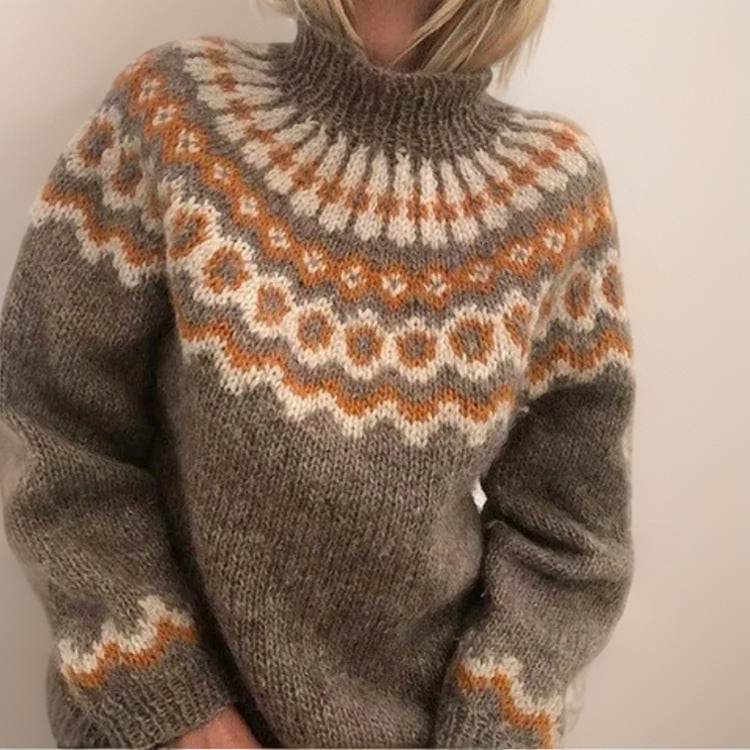 Isabelle | Eleganter Jacquardpullover