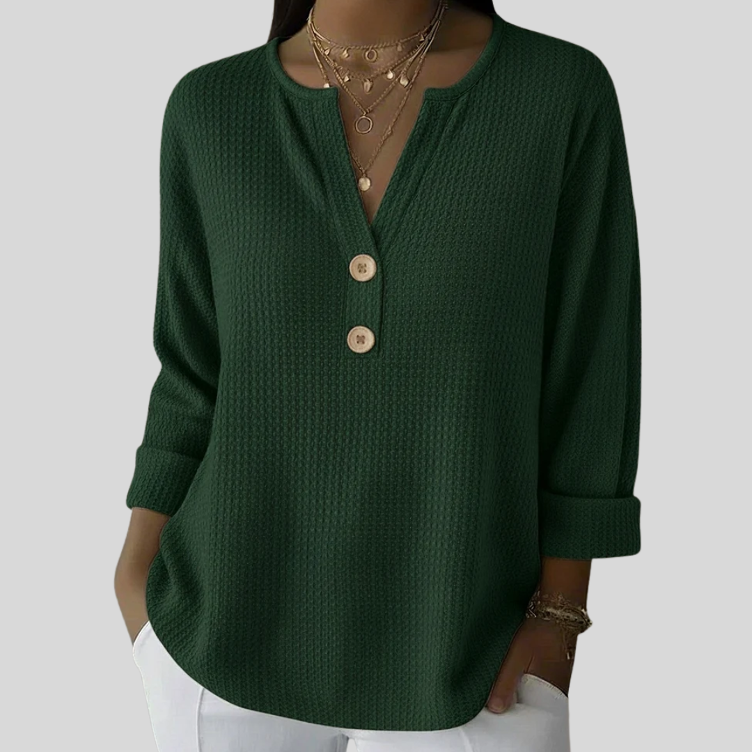 Lucinda | Stilvolles Henley-Oberteil