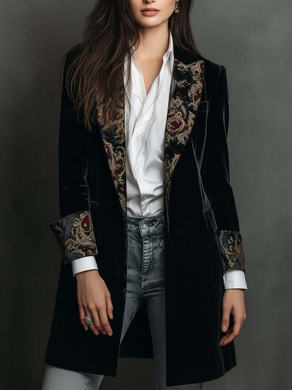 Léontine | Schwarzer Slim-Fit-Blazer