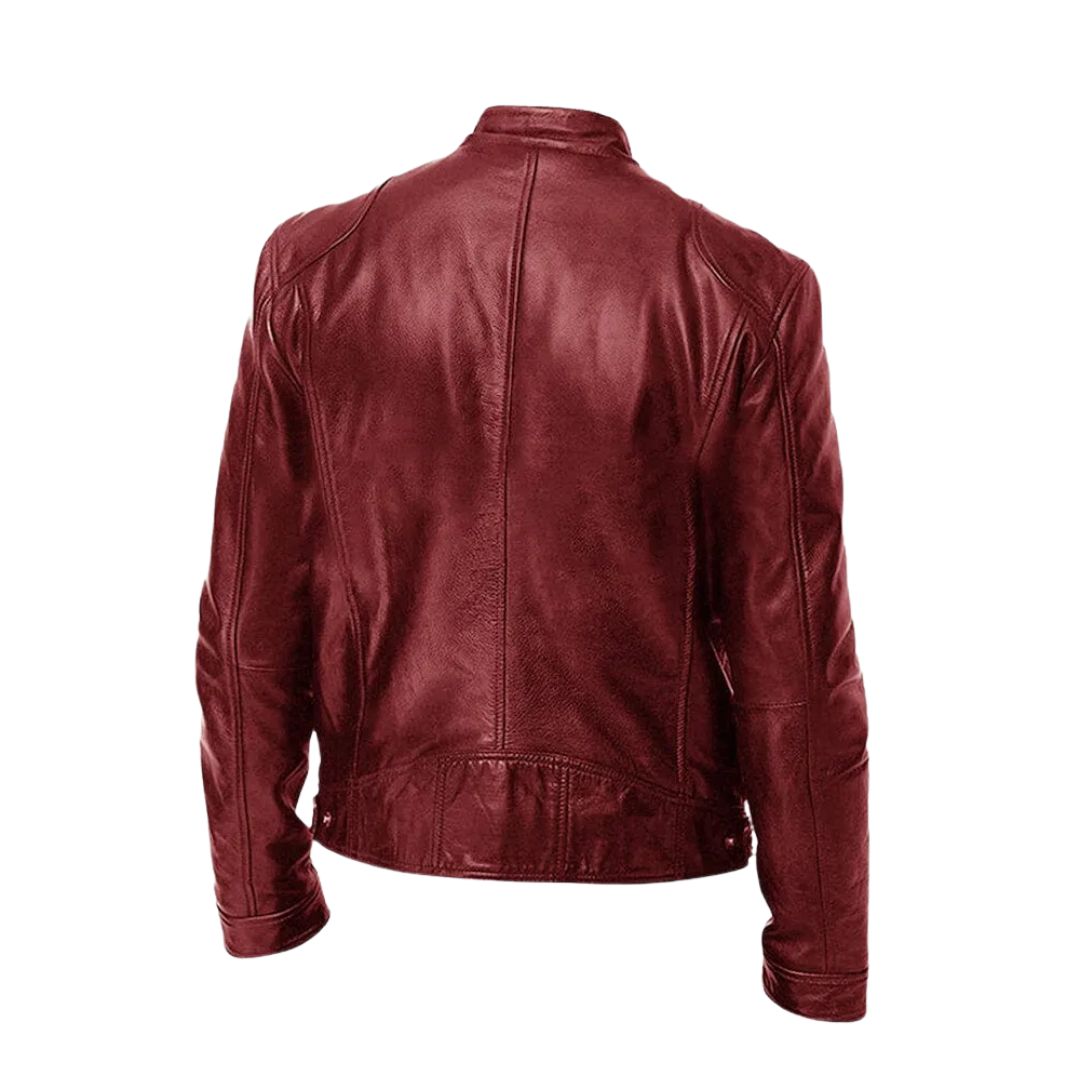 Lässige Lederjacke