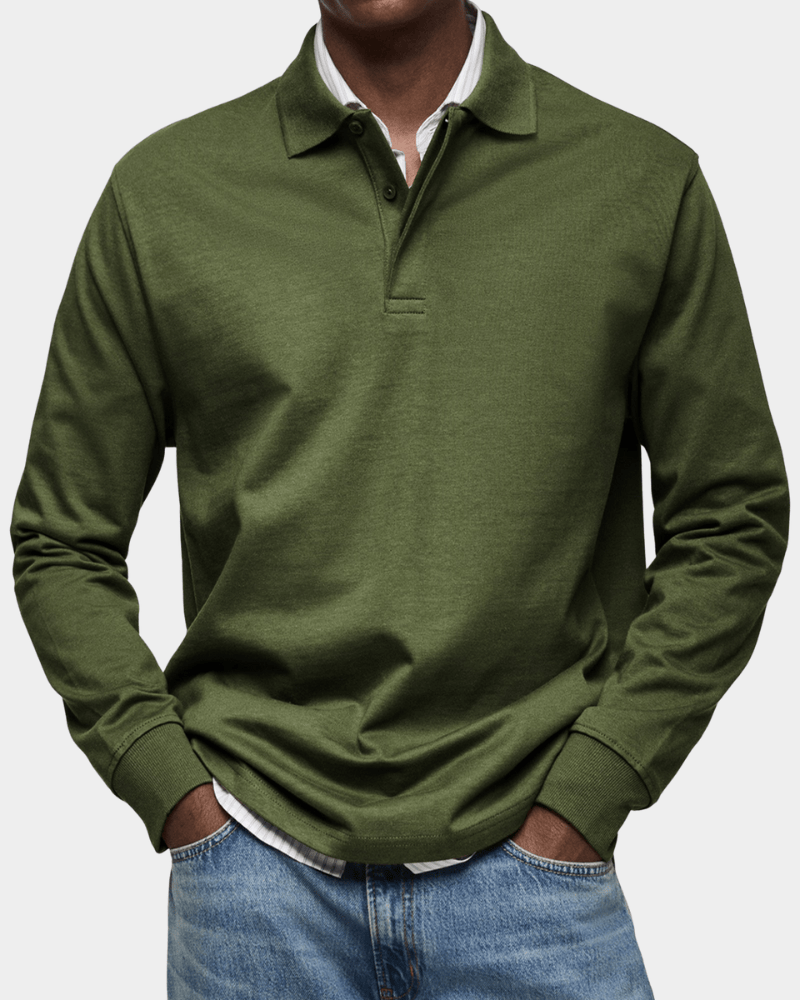 Bequemes Herbst-Poloshirt