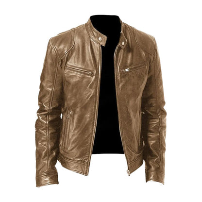 Lässige Lederjacke
