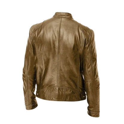 Lässige Lederjacke