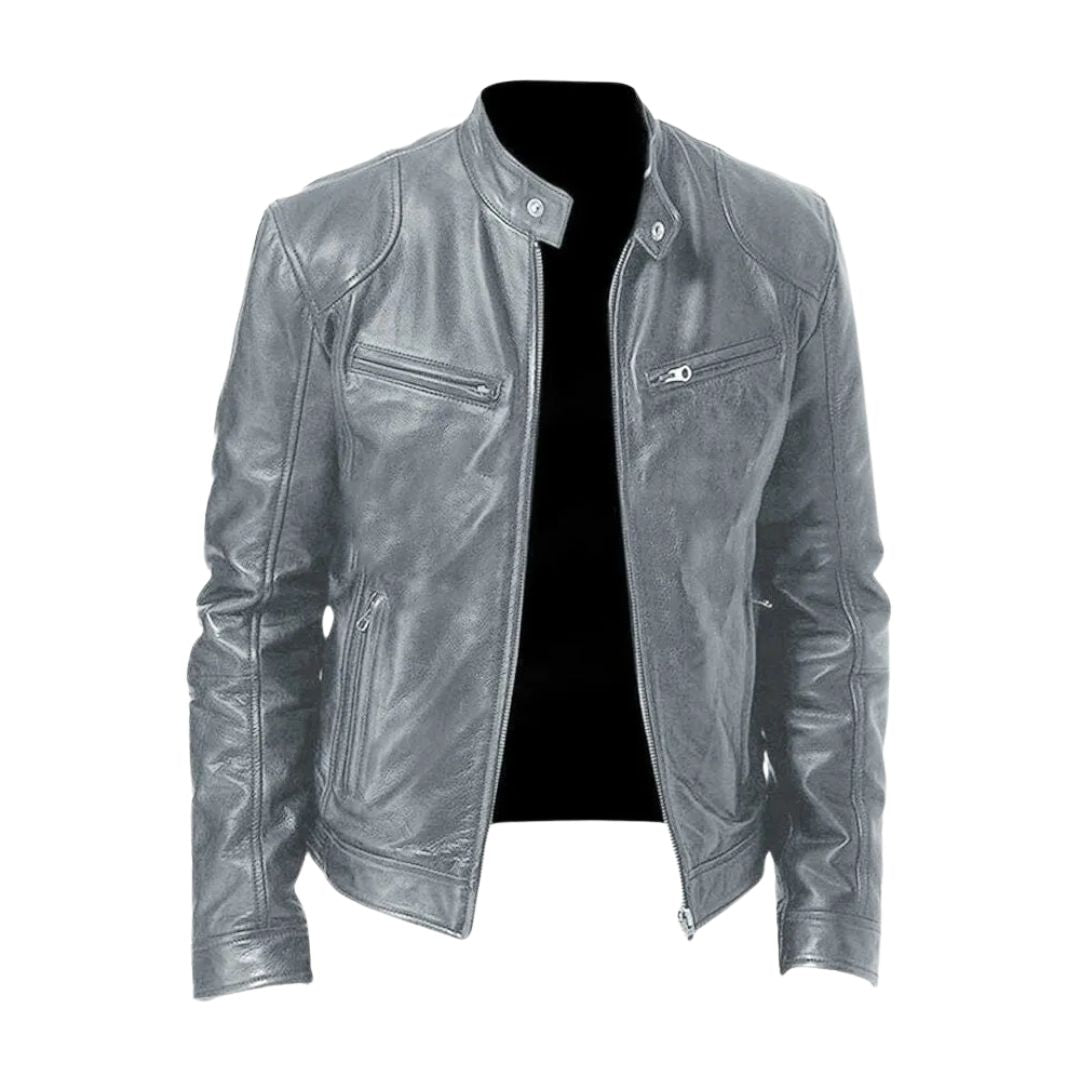 Lässige Lederjacke