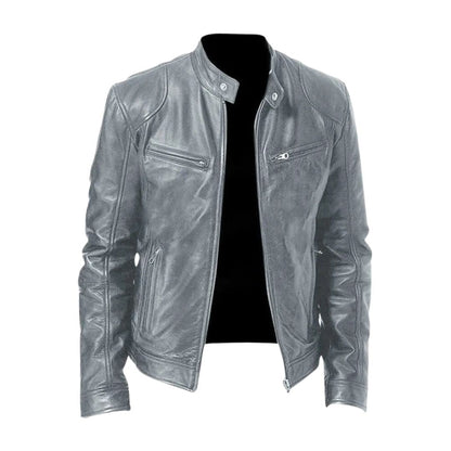 Lässige Lederjacke