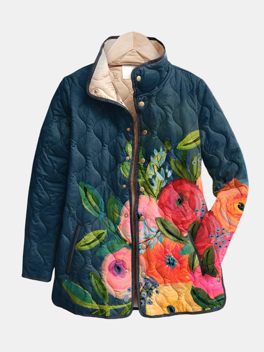 Camille | Blumen-Steppjacke