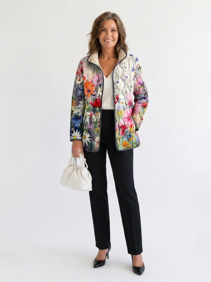 Manon | Wildblumen-Steppjacke