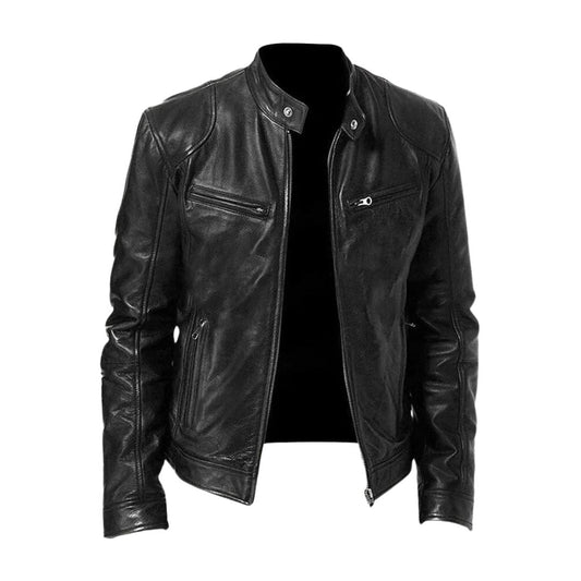 Lässige Lederjacke