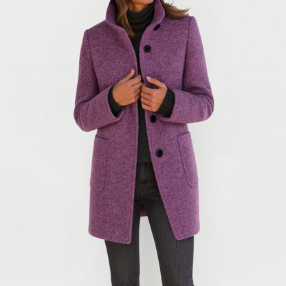 Alina | Damen Wollmantel Midi