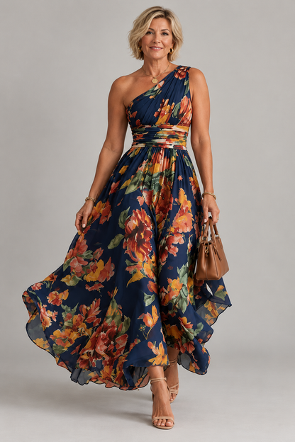 Celest Elegantes Blumenkleid