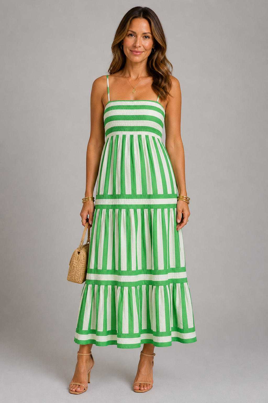 Elegantes Mint-Melody-Kleid