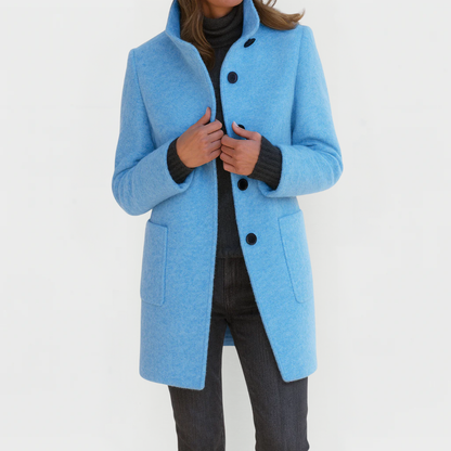 Alina | Damen Wollmantel Midi