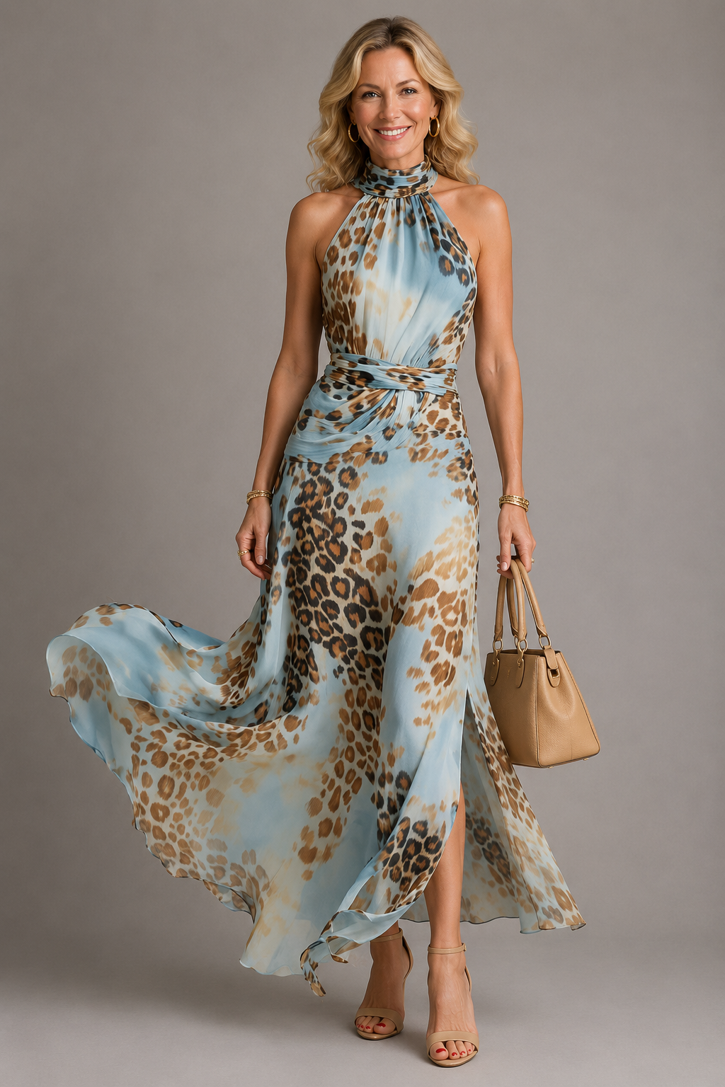 Marit Safari-Kleid – Stilvolles Kleid mit trendigem Safari-Print