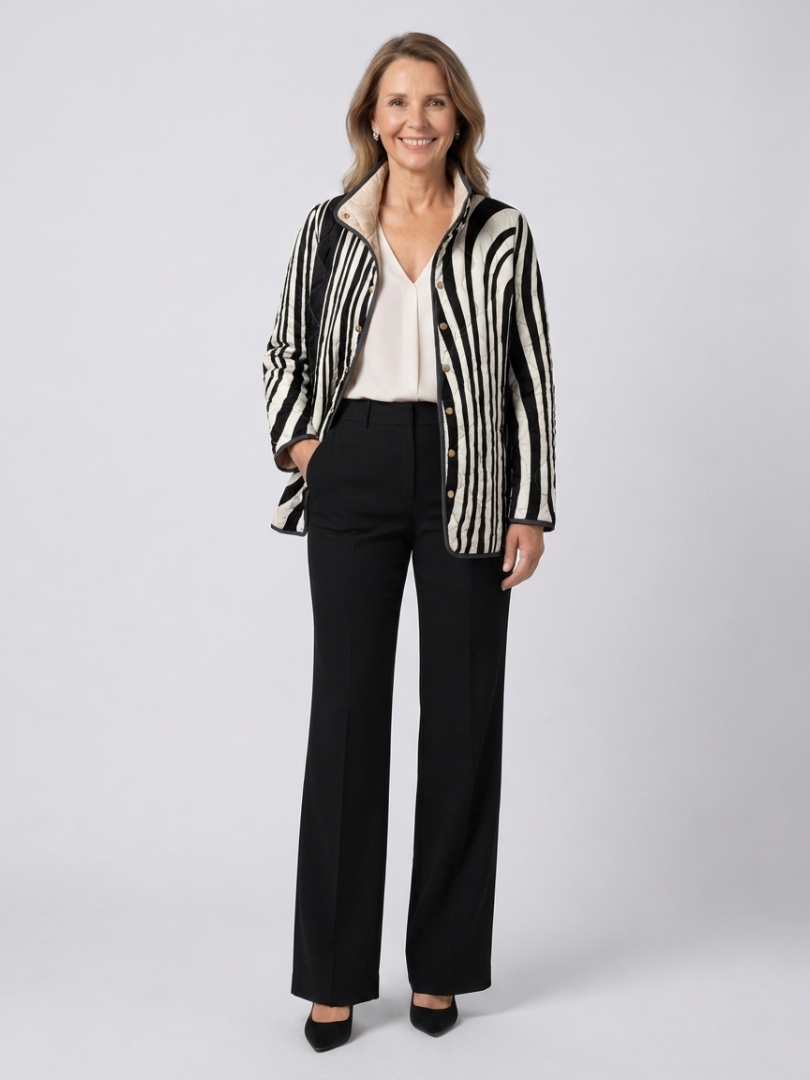 Sylvie | Zebra-Steppjacke