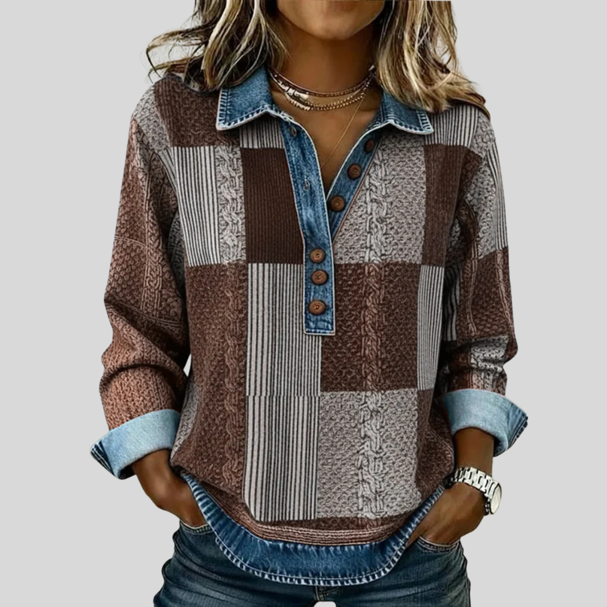 Meridell | Colorblock-Pullover