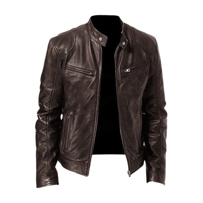 Lässige Lederjacke
