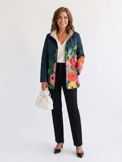 Camille | Blumen-Steppjacke
