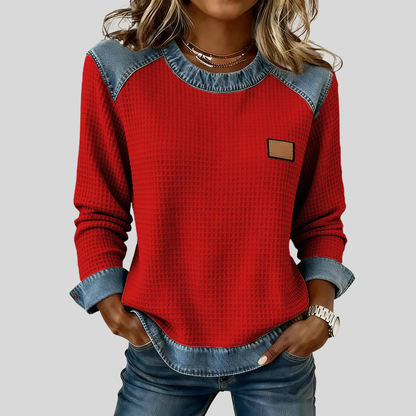 Delancine | Patchwork-Sweatshirt