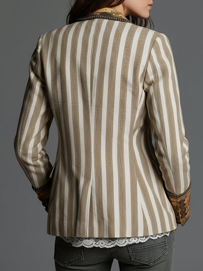 Suz | Bohemian-gestreifter Blazer