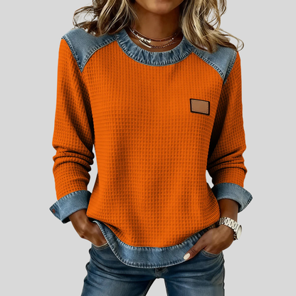 Delancine | Patchwork-Sweatshirt