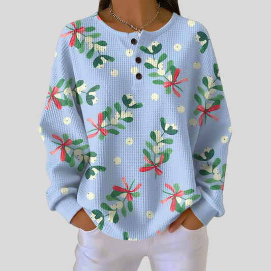 Edalynn | Festliches Sweatshirt mit Weihnachtsmotiv