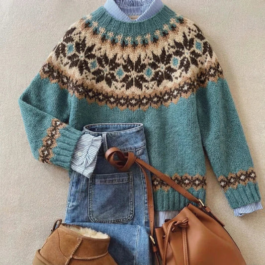 Eliane | Strickpullover mit Passe