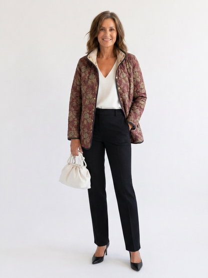 Sophie | Pflaumen-Steppjacke