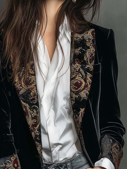 Léontine | Schwarzer Slim-Fit-Blazer