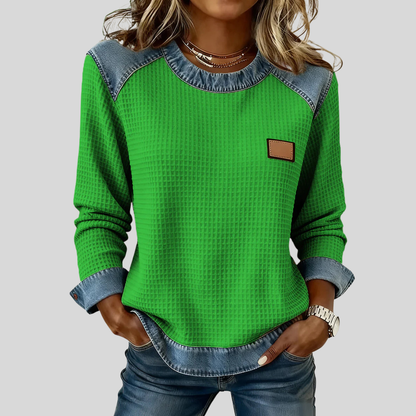 Delancine | Patchwork-Sweatshirt
