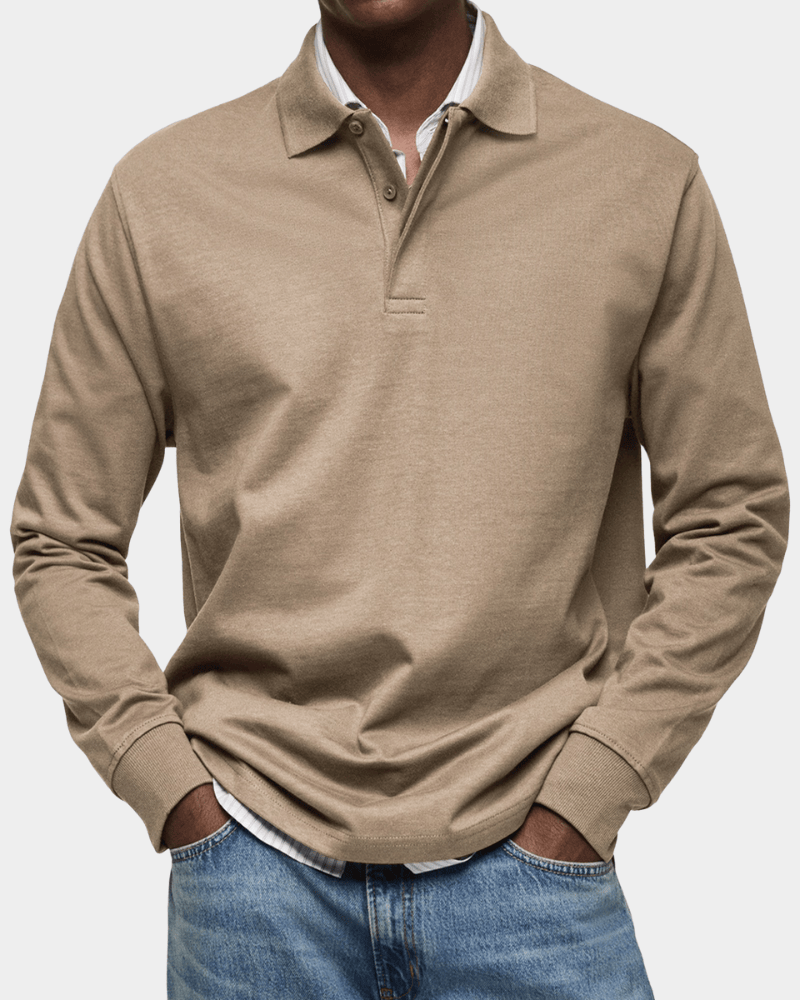 Bequemes Herbst-Poloshirt