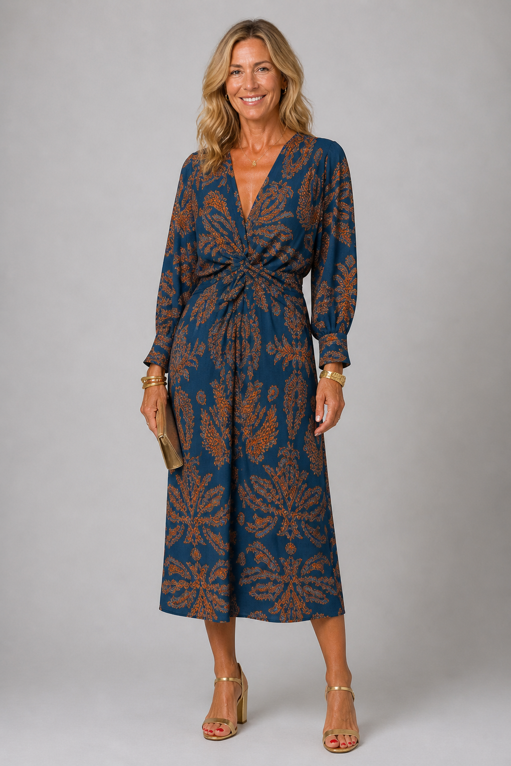 Elegantes Midnight-Bloom-Kleid