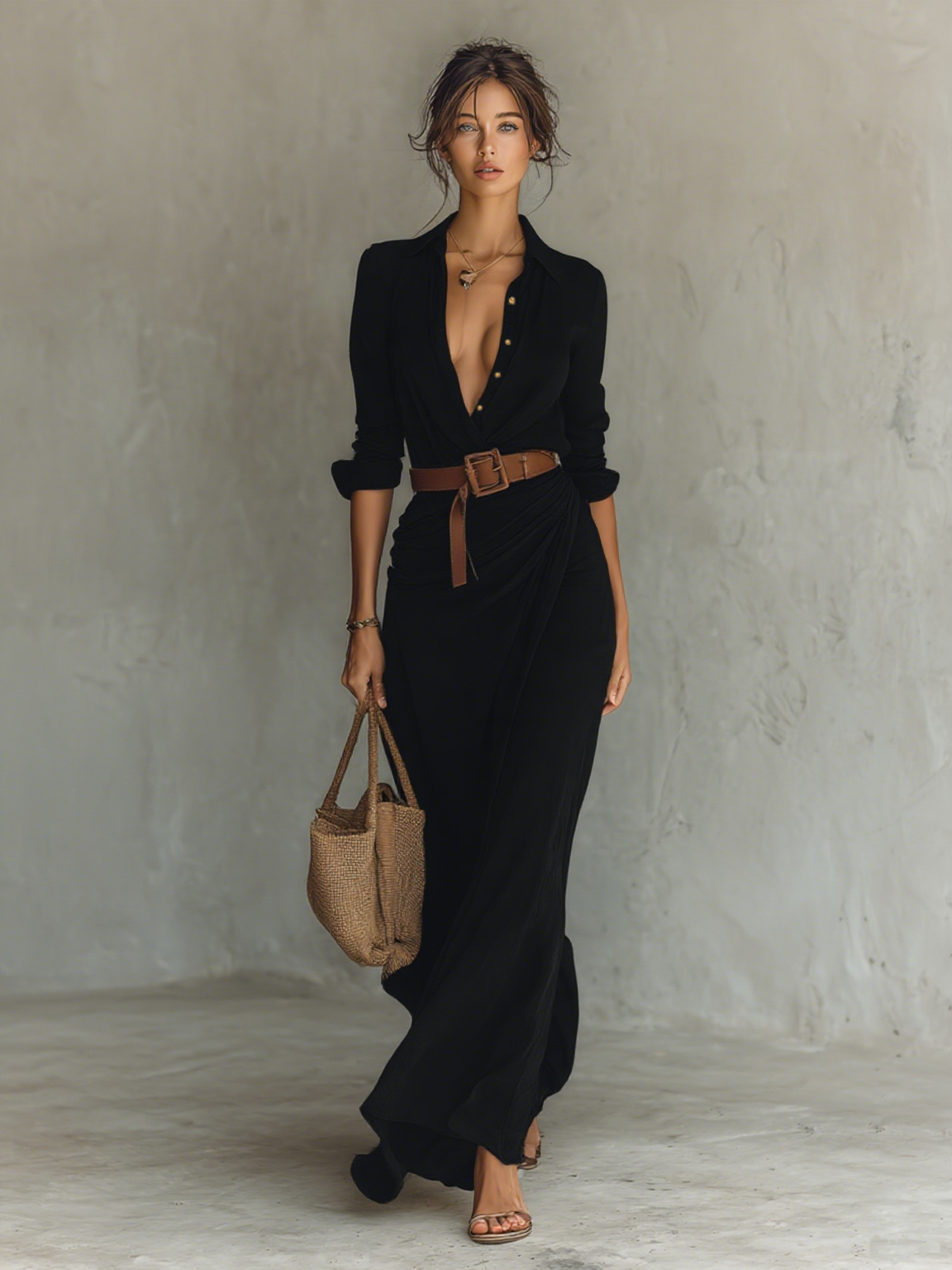 Victorie | Elegantes langes Freizeitkleid