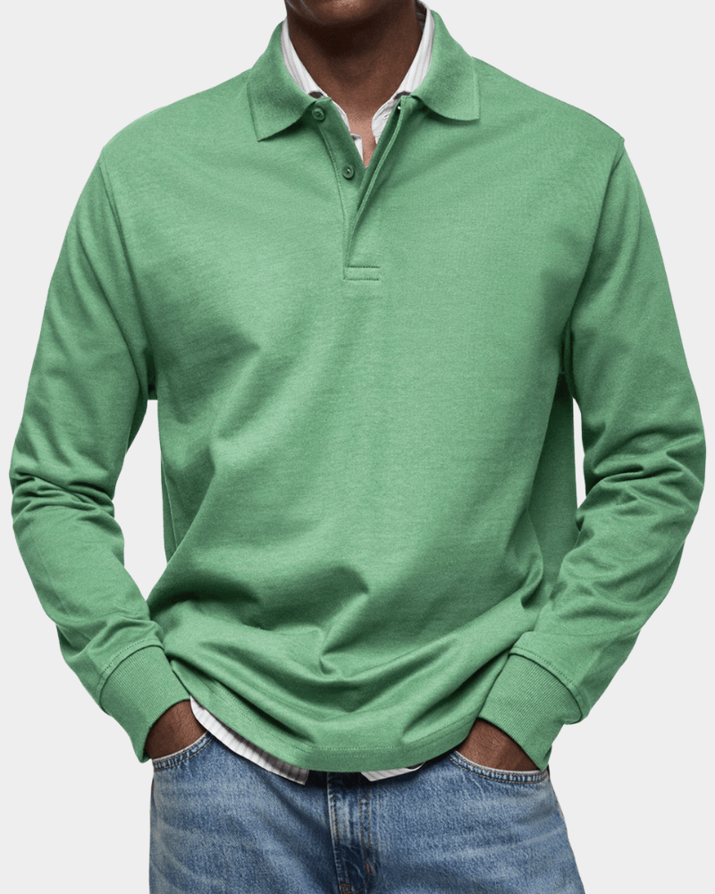 Bequemes Herbst-Poloshirt