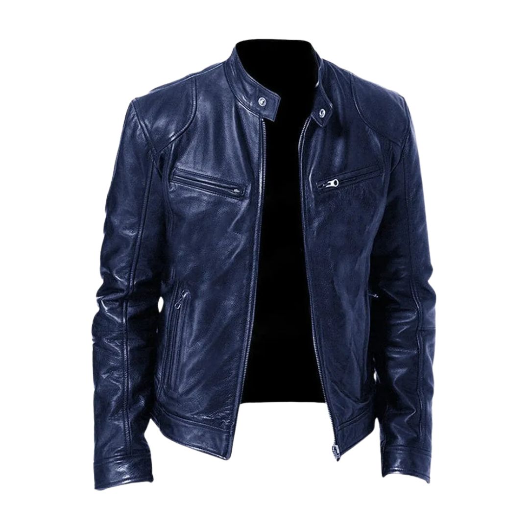 Lässige Lederjacke