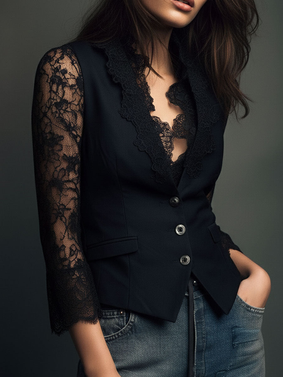 Noém | Eleganter schwarzer Blazer