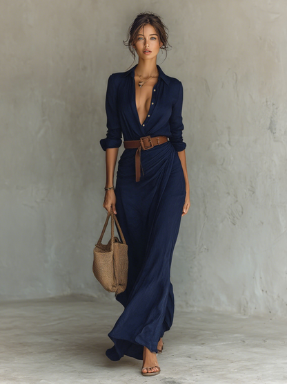 Victorie | Elegantes langes Freizeitkleid