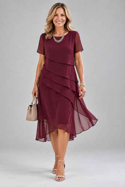 Juliett Elegantes fließendes Midikleid