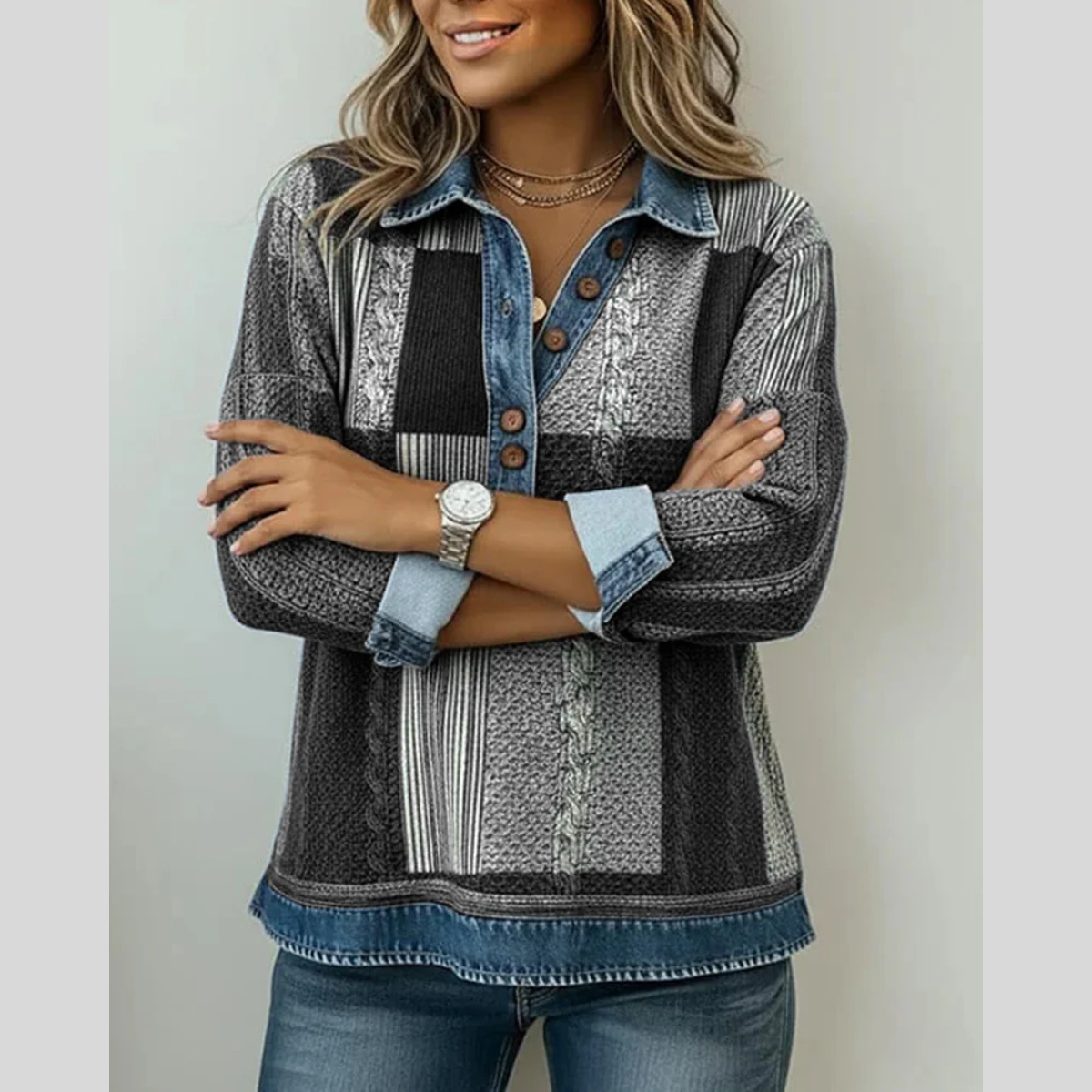 Meridell | Colorblock-Pullover