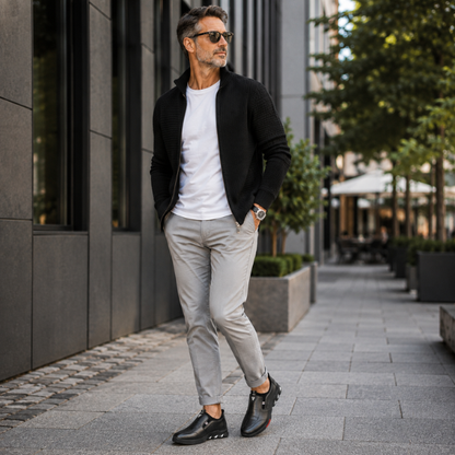 Eleganter Herrenschuh mit rutschfester Sohle