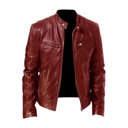 Lässige Lederjacke
