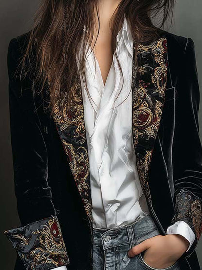 Léontine | Schwarzer Slim-Fit-Blazer