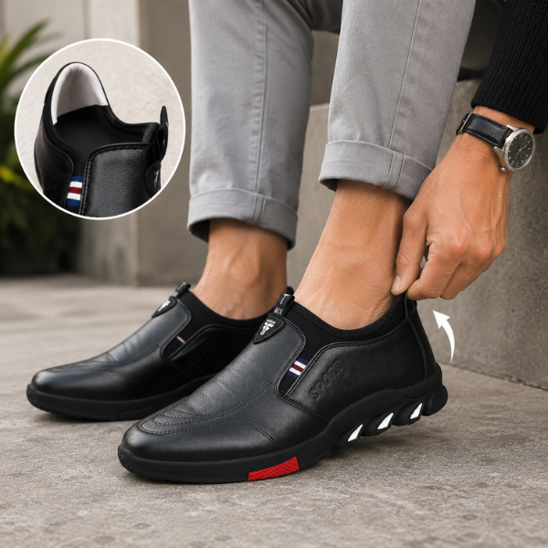 Eleganter Herrenschuh mit rutschfester Sohle