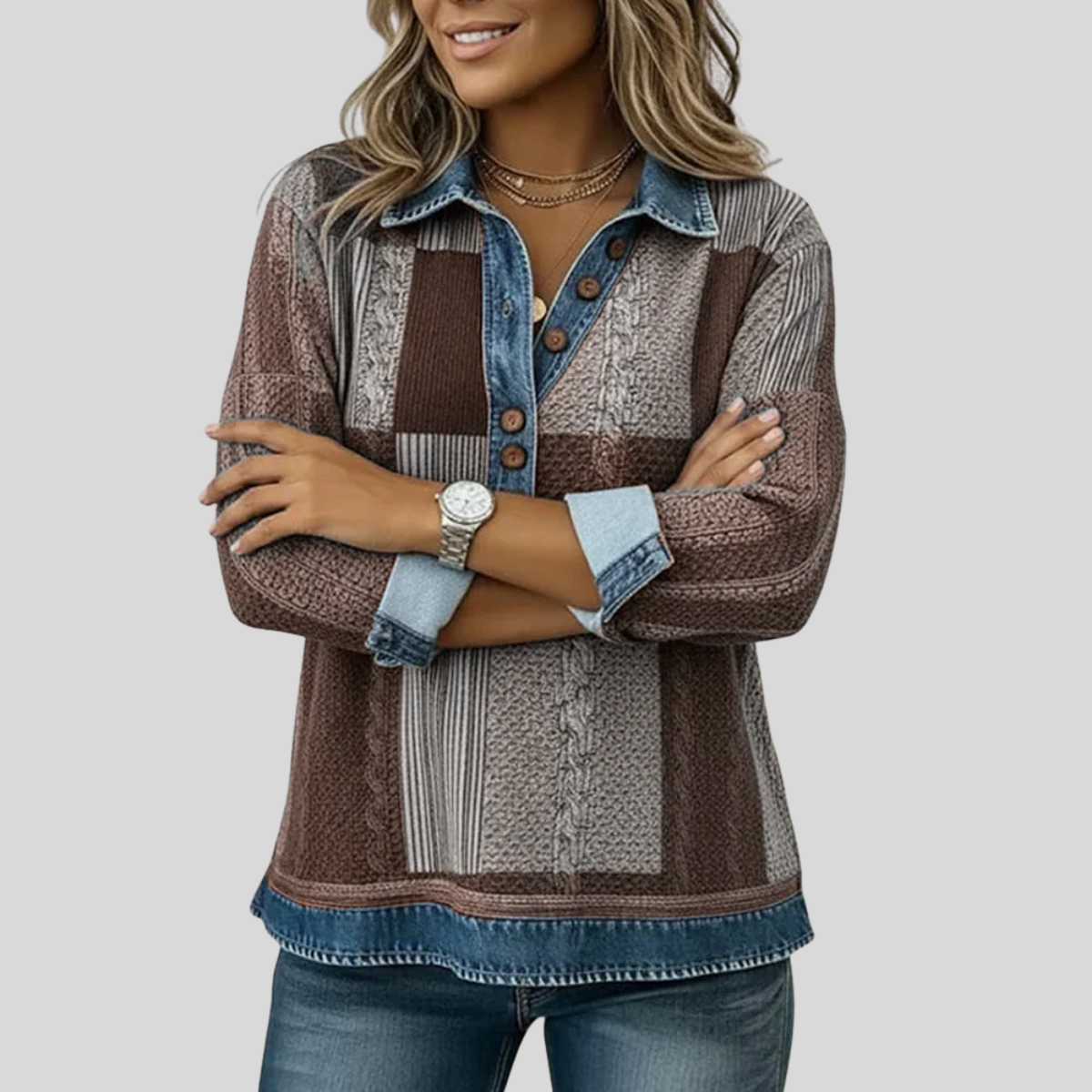 Meridell | Colorblock-Pullover