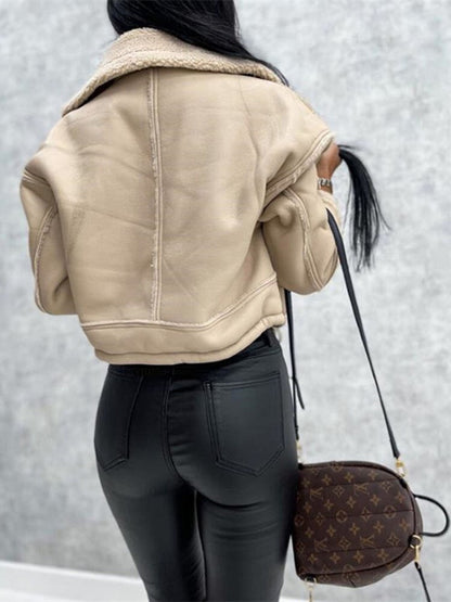 Elara | Lederjacke mit Wollfutter