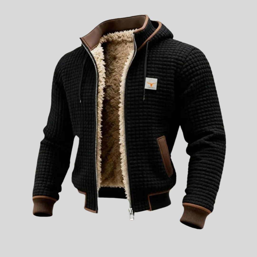 Alpenberg | Warme Strickjacke mit Kapuze