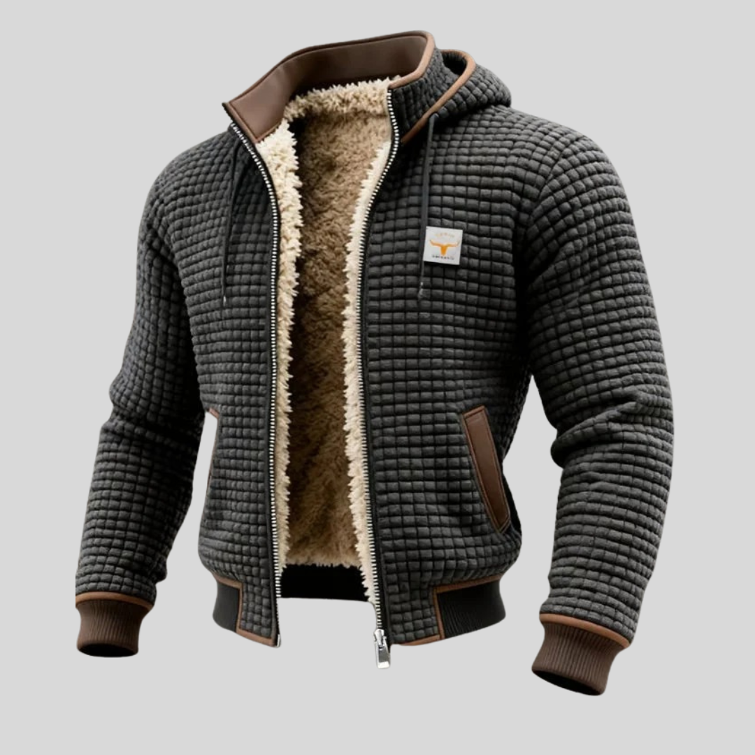Alpenberg | Warme Strickjacke mit Kapuze