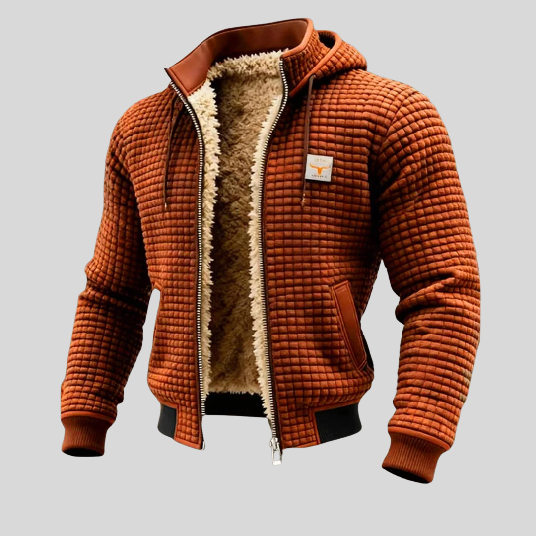 Alpenberg | Warme Strickjacke mit Kapuze